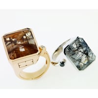 Image 2 of Rutile Rings, 18k Gold