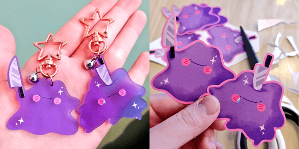 Image of KNIFE DITTO CHARMS & STICKERS