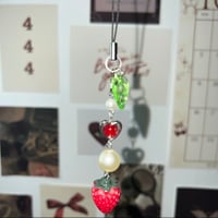 Strawberry Phone Charms