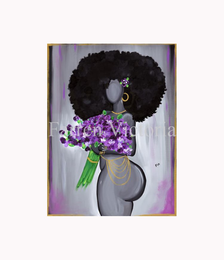Image of Violet art print