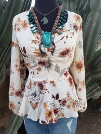 Image 2 of Edith Flower Blouse 