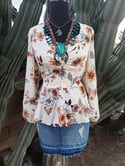 Edith Flower Blouse 
