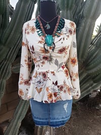 Image 3 of Edith Flower Blouse 