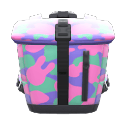 Image of Foldover-top Camo Backpack