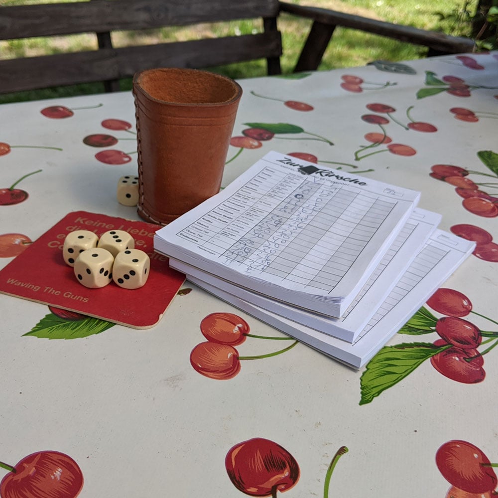 Würfelblock — Zur Kirsche — 3er Pack