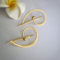 Image 1 of Bass Clef Earrings