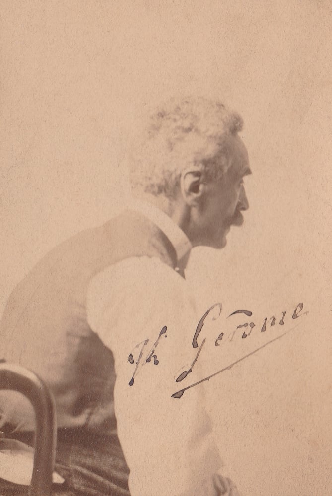 Image of Signed portrait of Jean-Léon Gérôme, painter of 'Phryné' ca. 1875