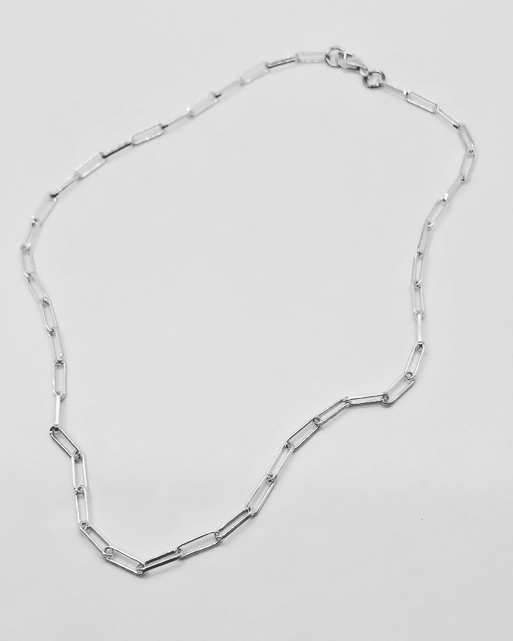 Image of  SILVER CHAIN LINK NECKLACE