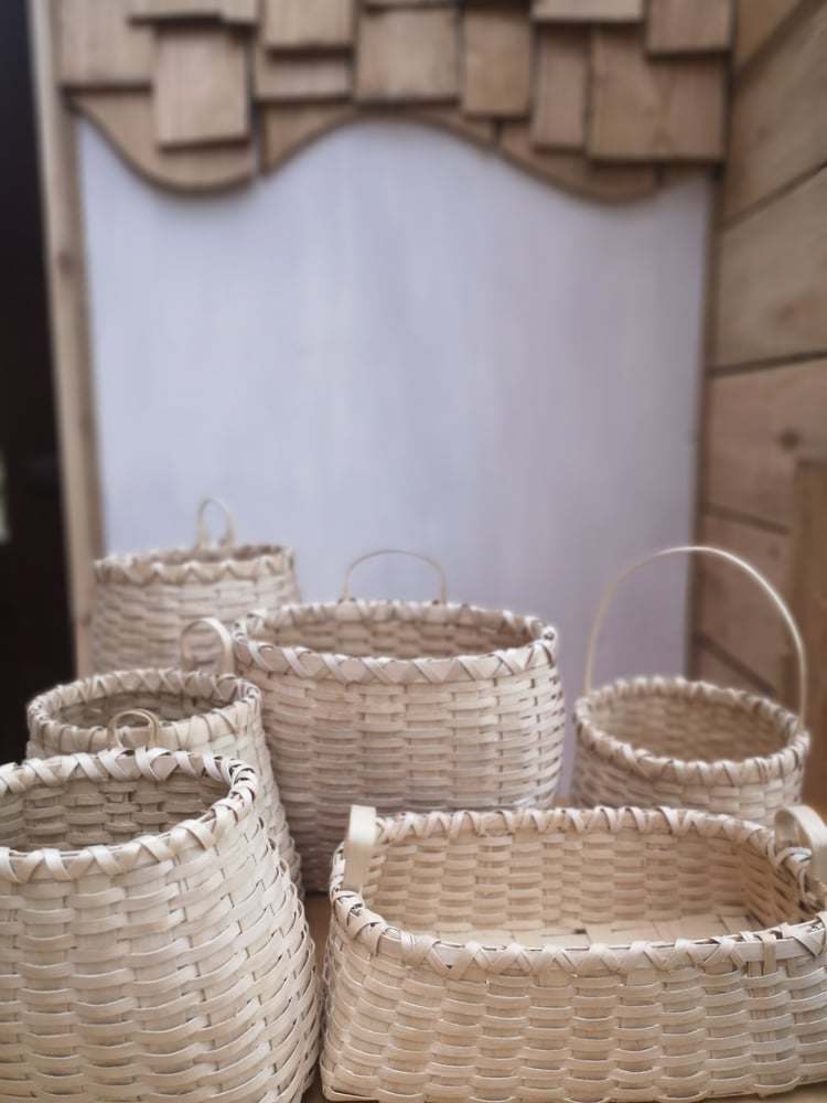 Image of  Ash splint, wall basket (made to order) 