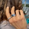 Blue Spinel Ring