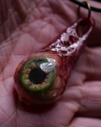 Image 15 of Dripping Eye, Green Glow in the dark, Flash reflective pupil