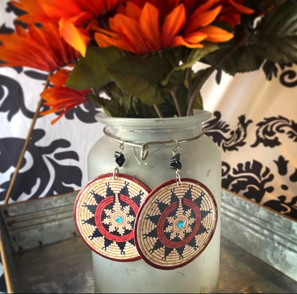 Image of Wooden Navajo Basket Dangles