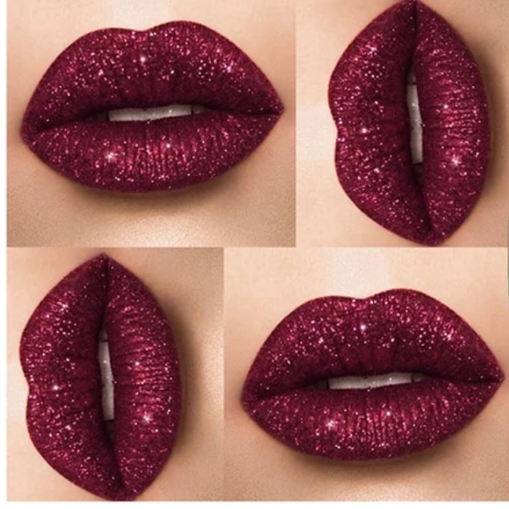 Set Glitter Lipstick 3 In 1 