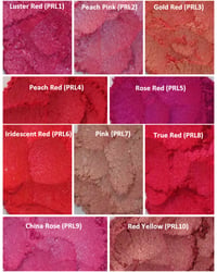 Image 3 of Red/Pink Pearl Pigments </p> 21 Colors Available