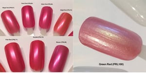 Image of Red/Pink Pearl Pigments </p> 21 Colors Available