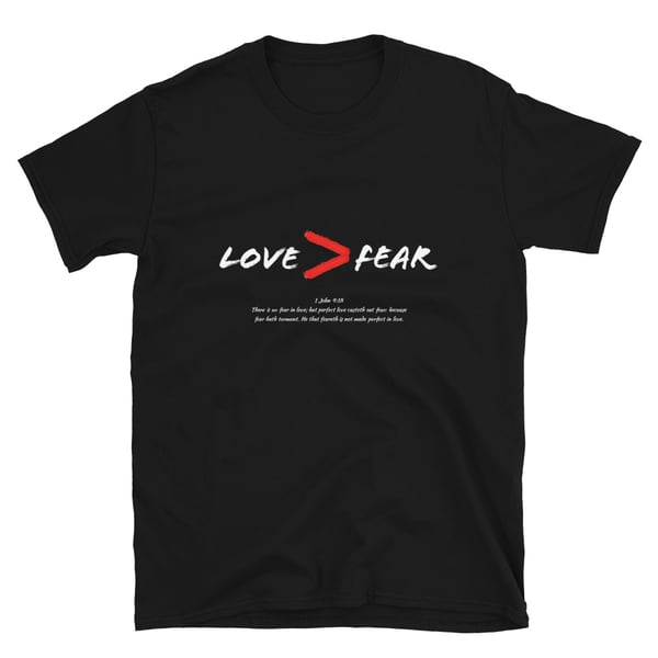 Image of Love > Fear Black T