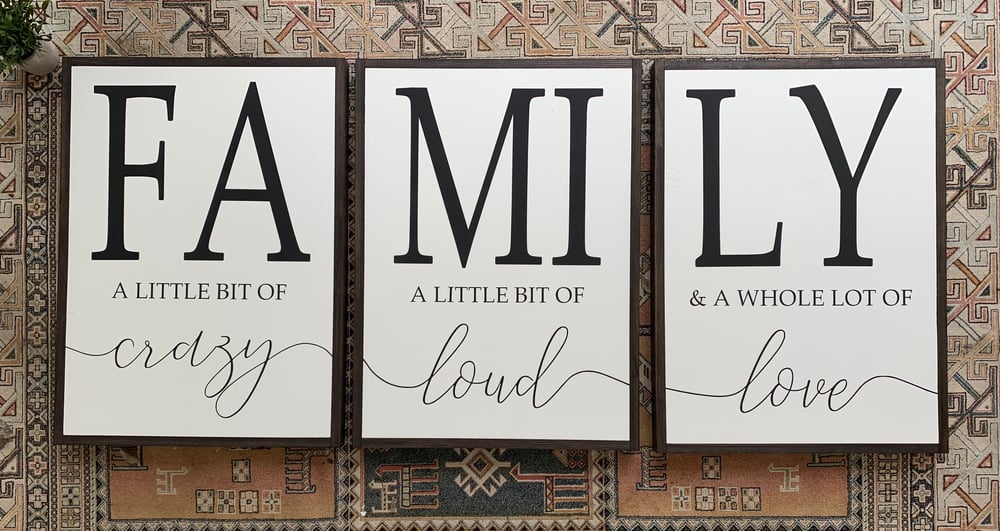 Image of FAMILY crazy/loud/love