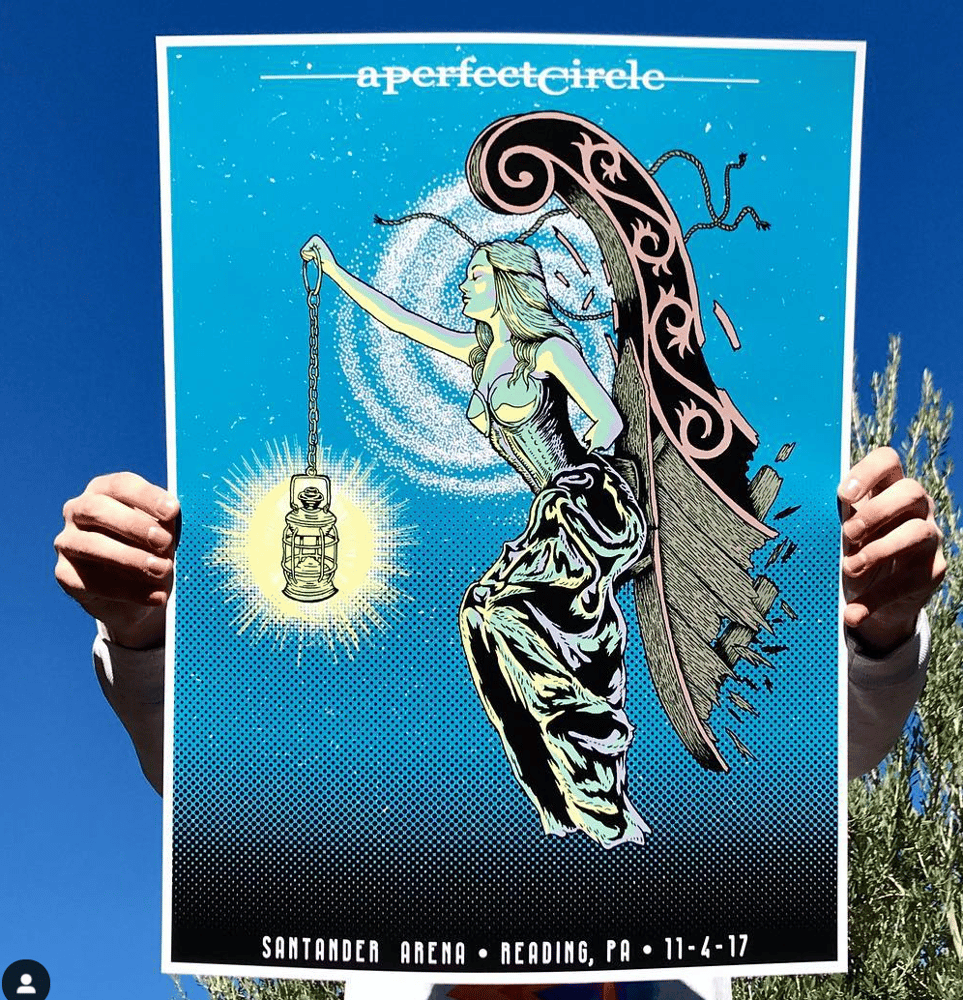 Image of LIMITED AVAILABILITY "A Perfect Circle"  Screen Printed Poster AP's