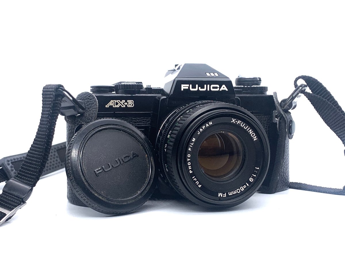 FUJICA AX-3 フィルムカメラ　ジャンク品 File:Vintage Fujica AX-3 35mm SLR Film Camera, Made In Japan