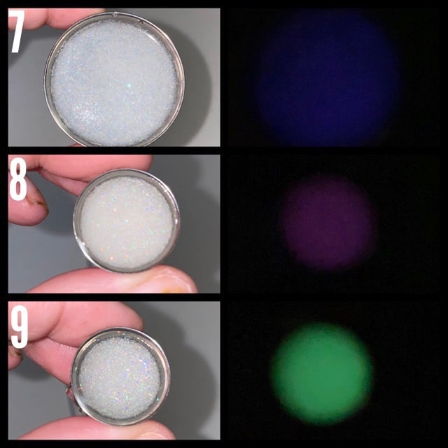 Image of Glow In The Dark Glitter Plugs (sizes 2g-2”)