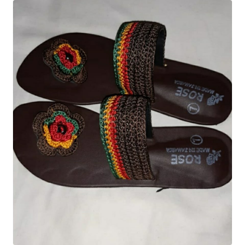Brown Rasta knitted Sandals 