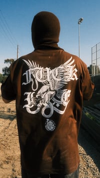 Image 4 of FUCK I.C.E BROWN T SHIRT