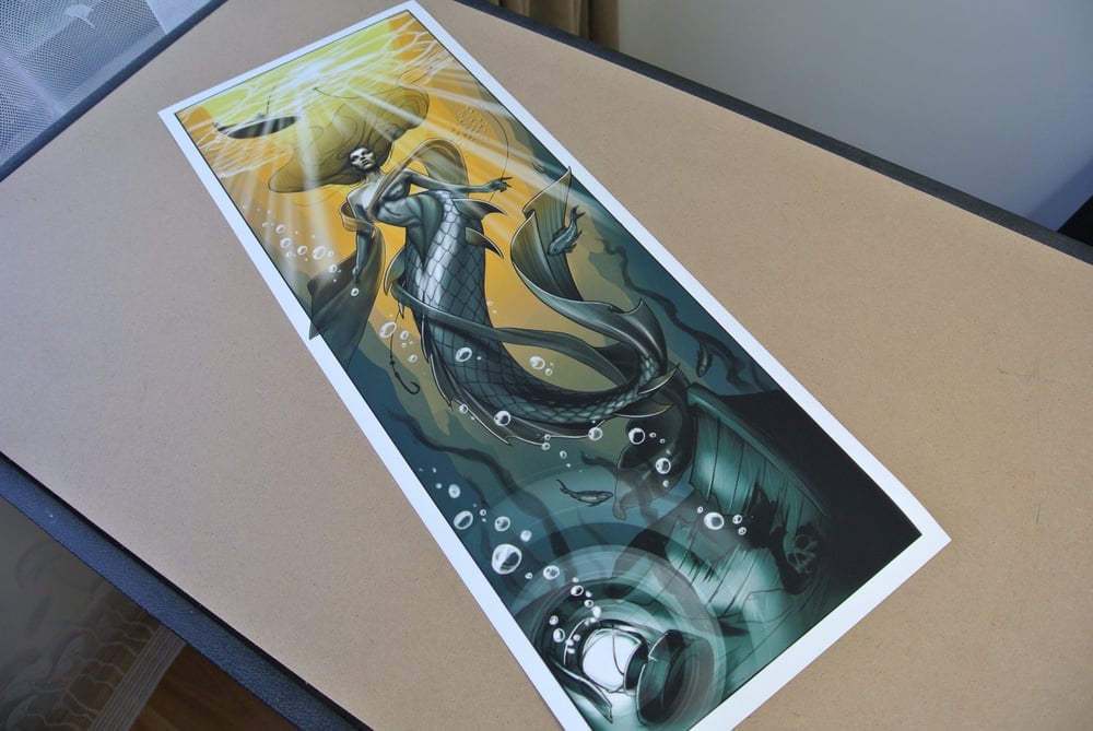 Image of Mermaid Print by Artist @mattat__