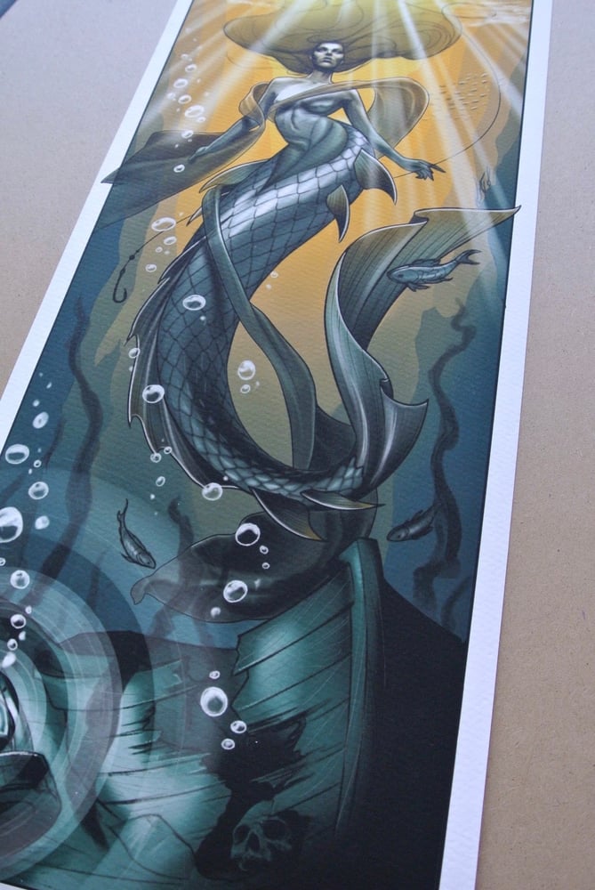 Image of Mermaid Print by Artist @mattat__