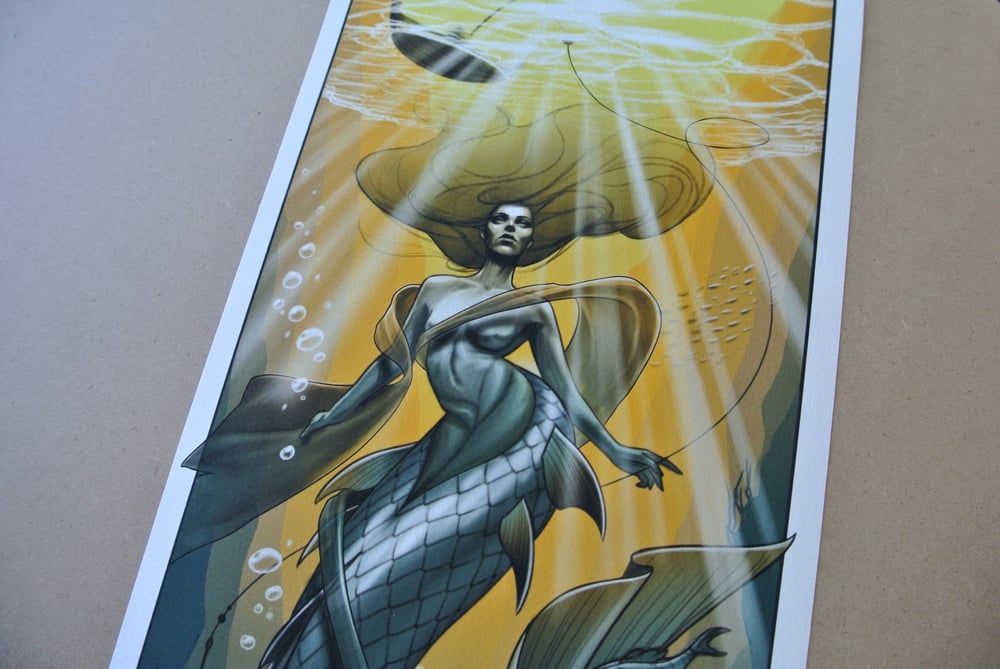 Image of Mermaid Print by Artist @mattat__