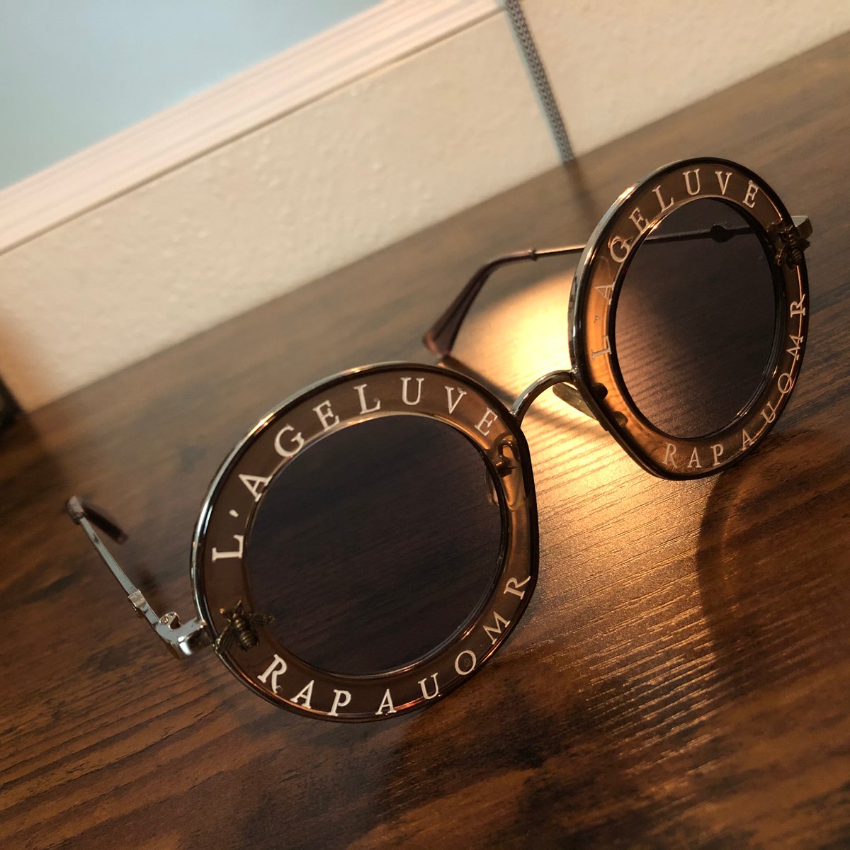 Love is hotsell blind gucci sunglasses