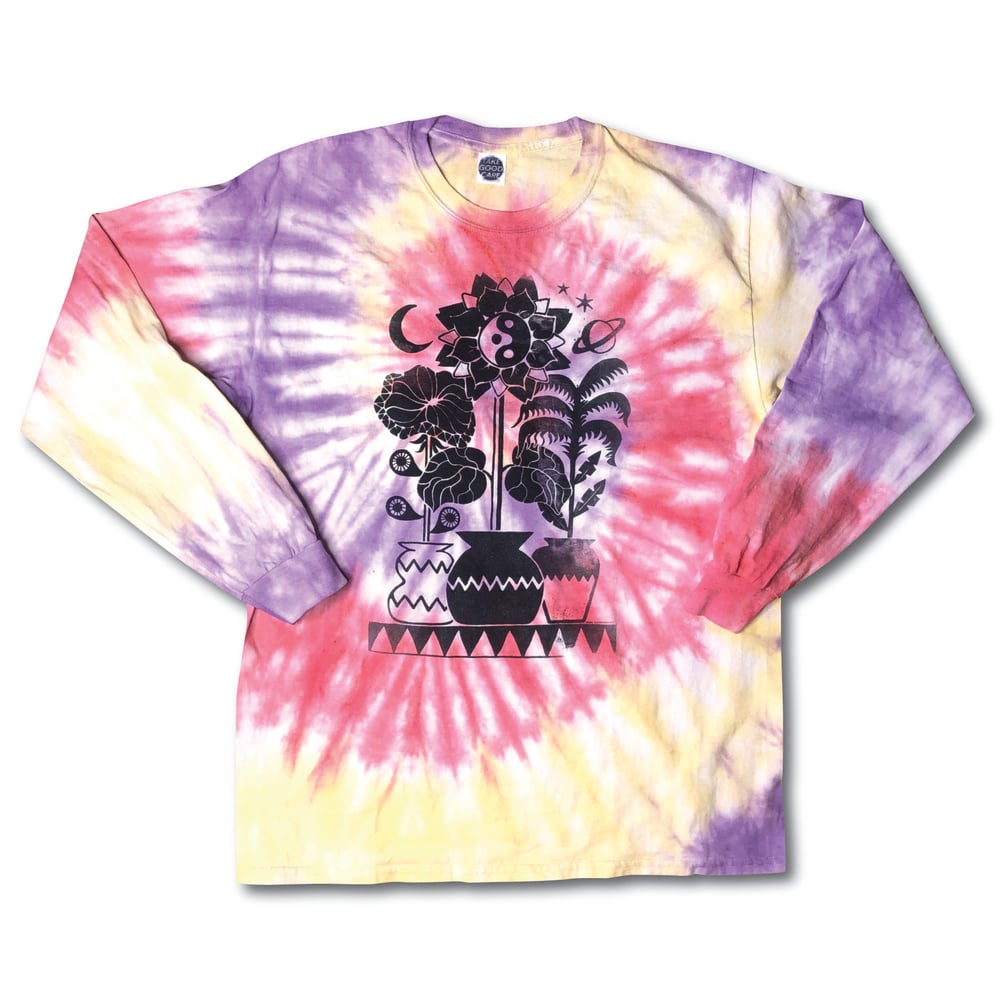 Image of TAKEGOODCARE™ "BOTANICAL" TIE DYE LONGSLEEVE