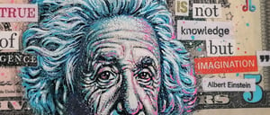 'Einstein #1' (on crisp $5 note)