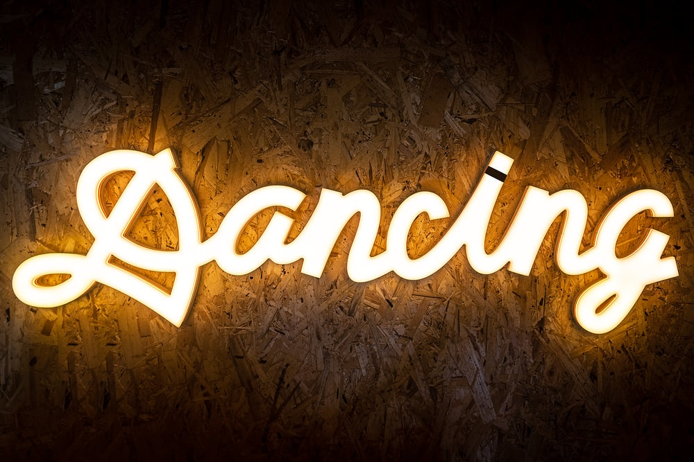 Image of 'Dancing' LED sign