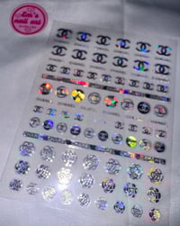 holographic chanel sticker 