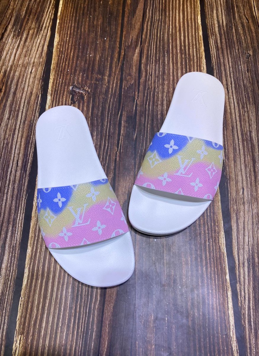 Multi Color Louis Vuitton Slides Please leave your size in the note