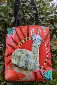 Image 2 of Red Llama Bag