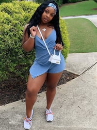 Jean romper 