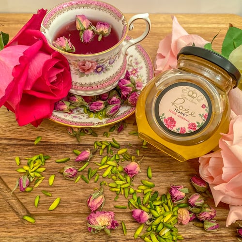 Image of Raw Organic Rose Honey (280grams)