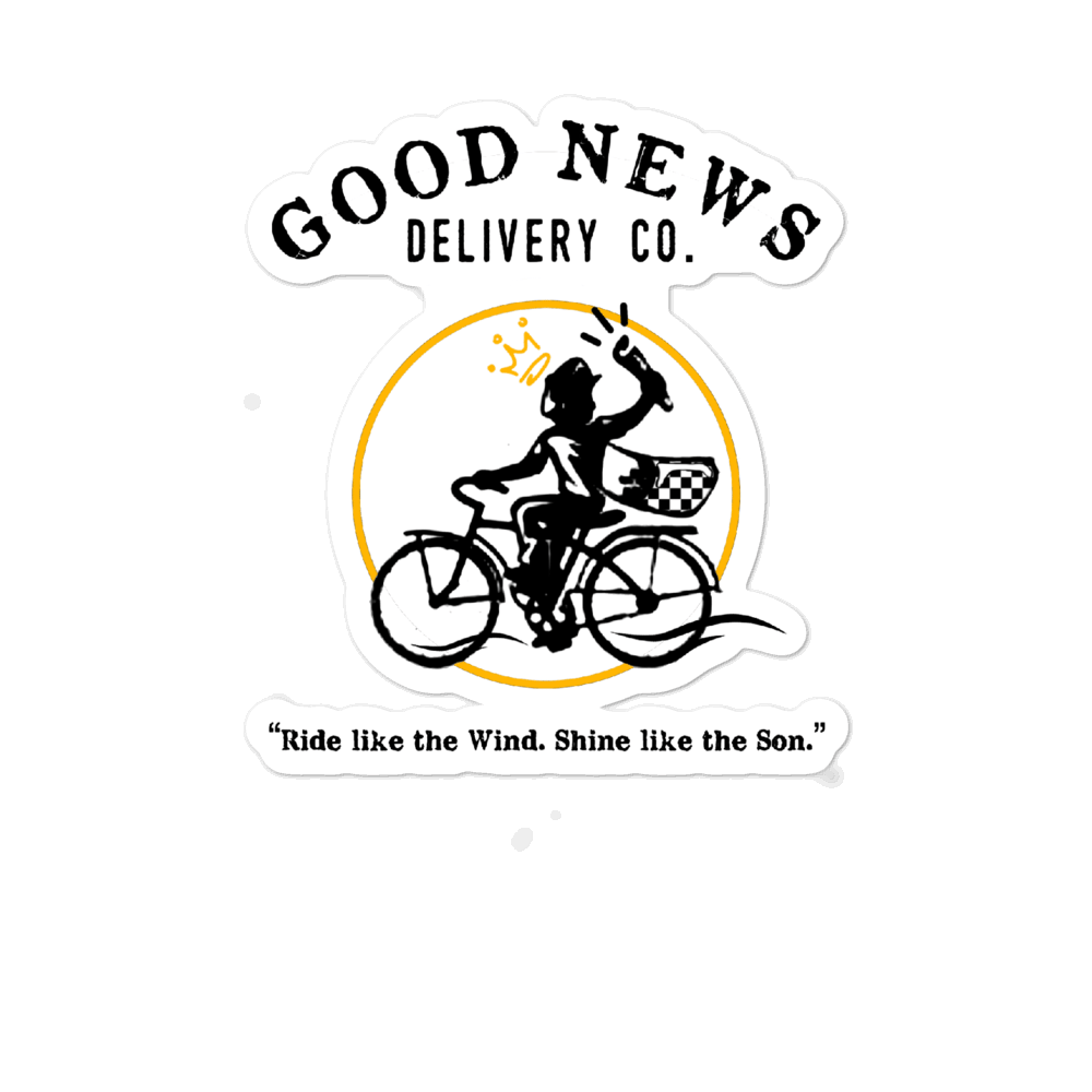 Image of Good News delivery Bubble-free stickers