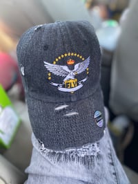 Black Denim Adult Size Fly Cap