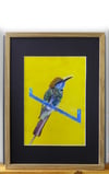 Wooden Framed Bird Bee – A4 Print