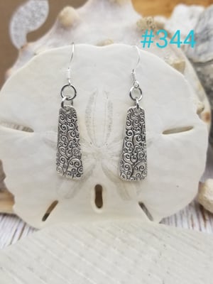 Image of Fine Silver- Handmade- Earrings- #344