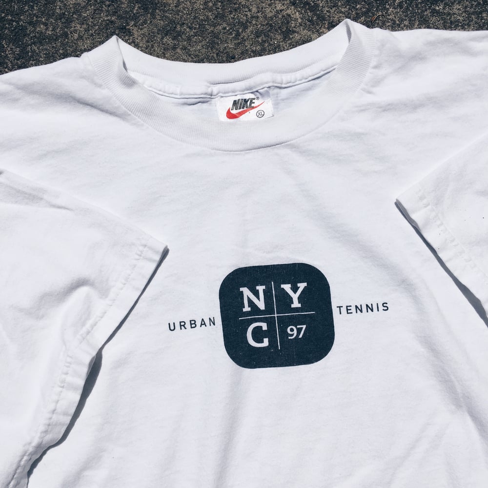 Image of Original 1997 Nike NYC Urban Tennis Tee.