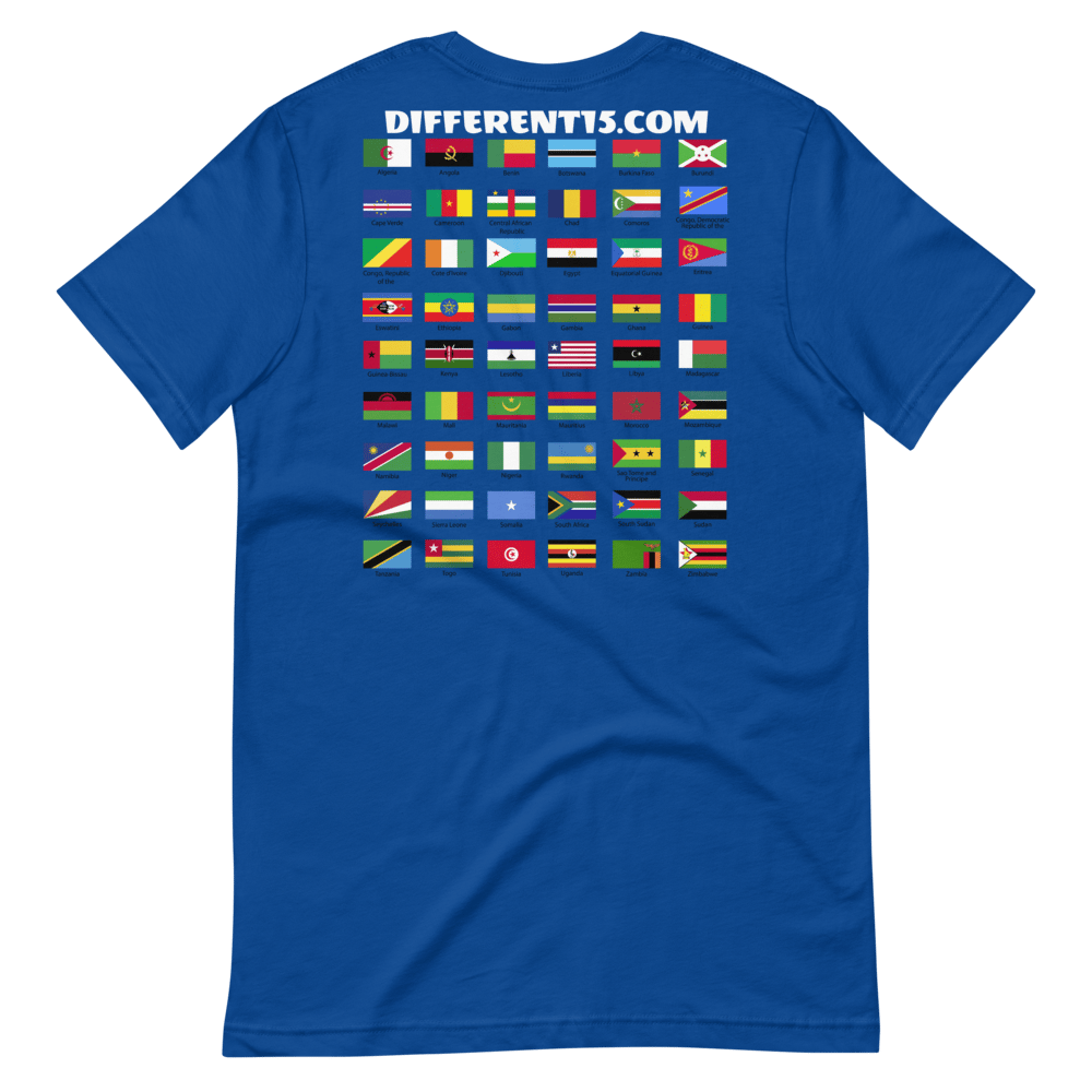 Africa Tshirt (BLUE) | DIFFERENT CLOTHING & SUPPLY