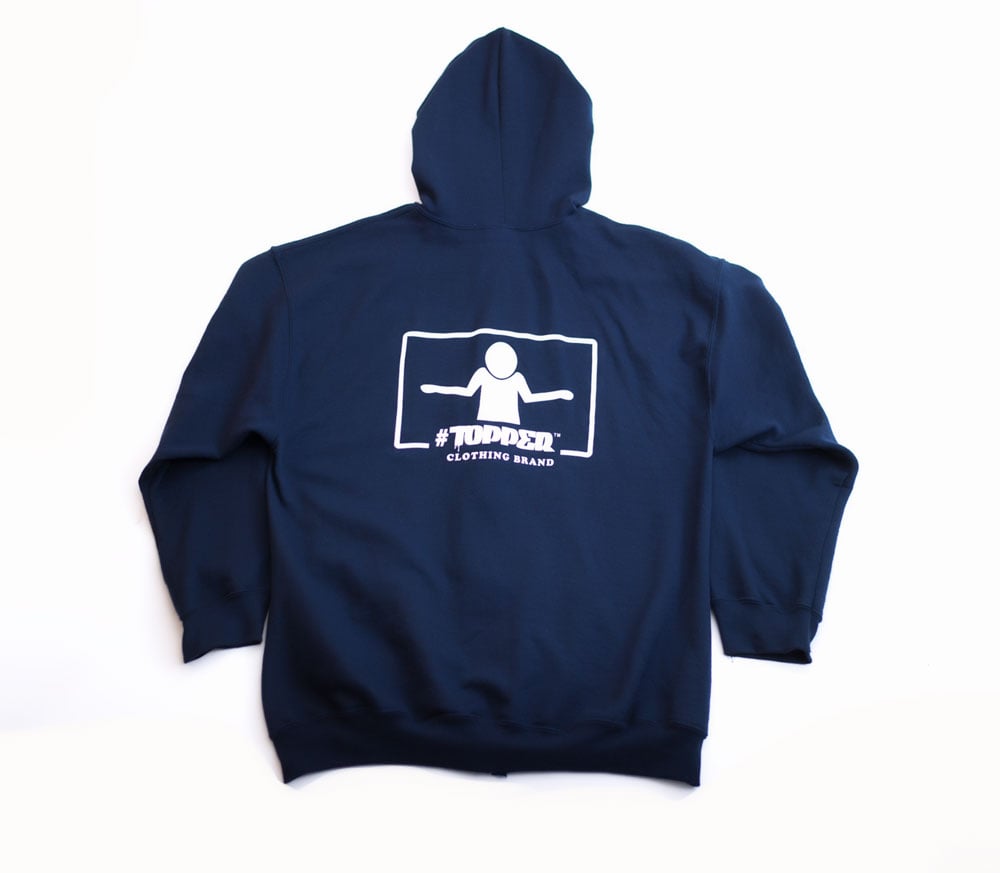 Image of #Topper Zip Up Hoodies w/Front & Back Logo.