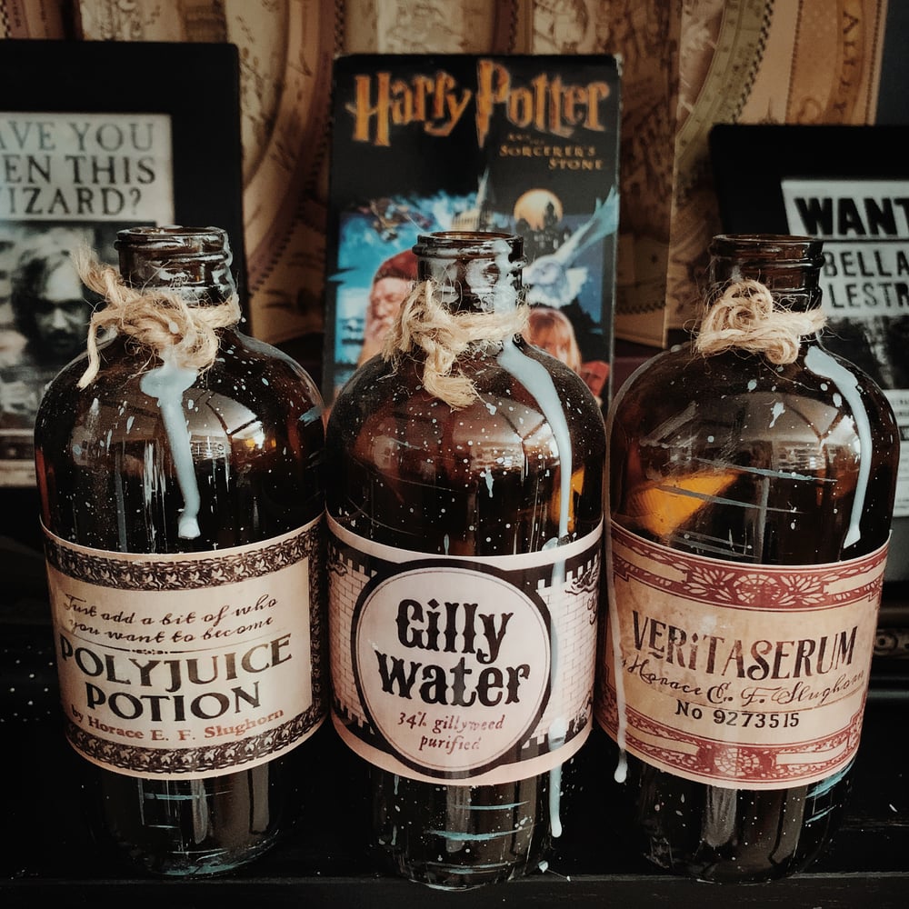 Image of Harry Potter Potion Decor Bottles