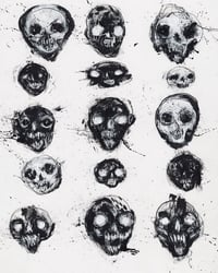 Expressive skulls 2, print