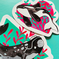 Image 2 of Inky Whale Stickers