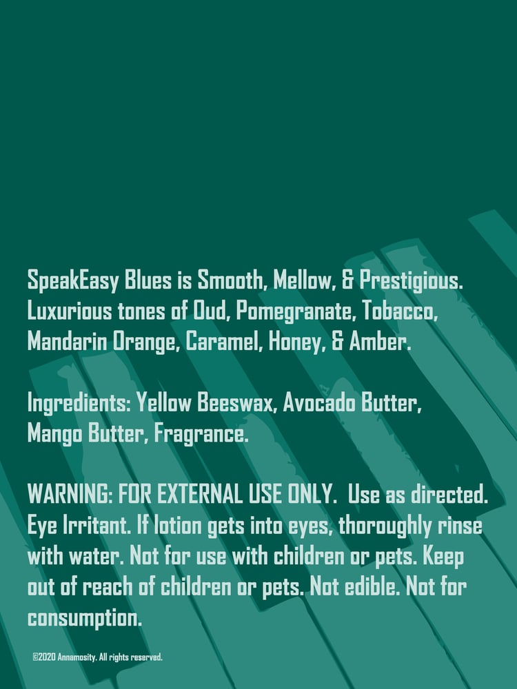 Image of SpeakEasy Blues - Lotion Bar