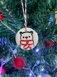 Image 4 of Little Rudolph and Little Bear tags.  Set of 2.